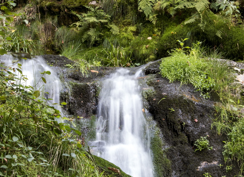 beauty in nature, rock, waterfall, water, solid, land, motion, scenics - nature, local recreation, nature, power in nature, rainforest, 4K, green, falling water