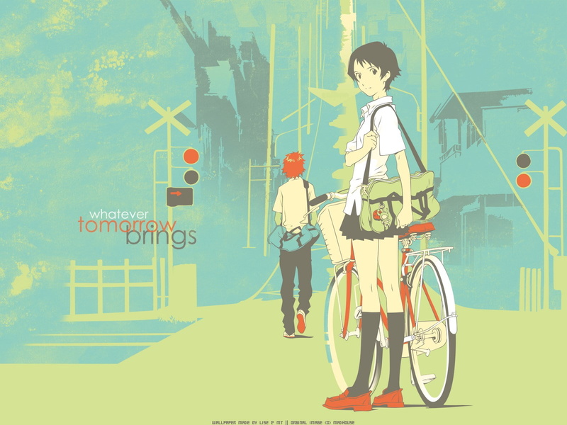 real people, human representation, transportation, day, land vehicle, men, bicycle, childhood, people, two people, creativity, the girl who leapt through time