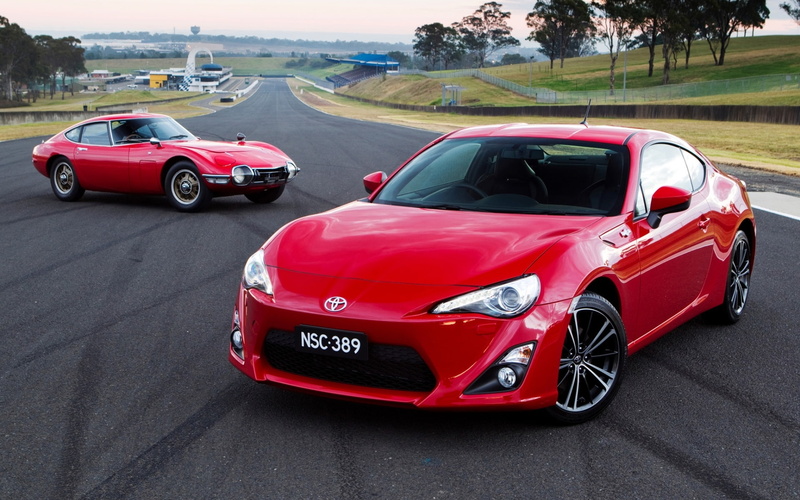1080P, racing track, Toyota, coupe, 2000GT, horizon, 86GT, the front, red, 1970