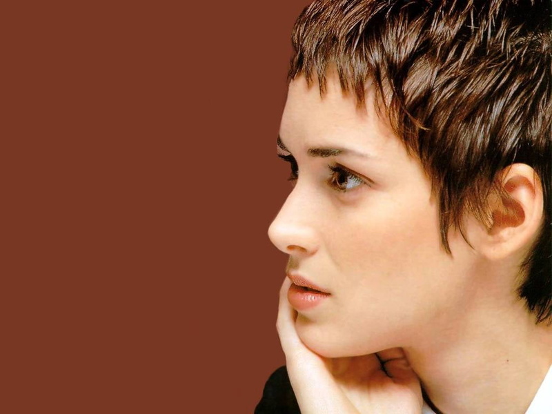 colored background, brown hair, young adult, adolescence, hollywood, women, beautiful people, producer, indoors, close-up, black, body part, studio shot