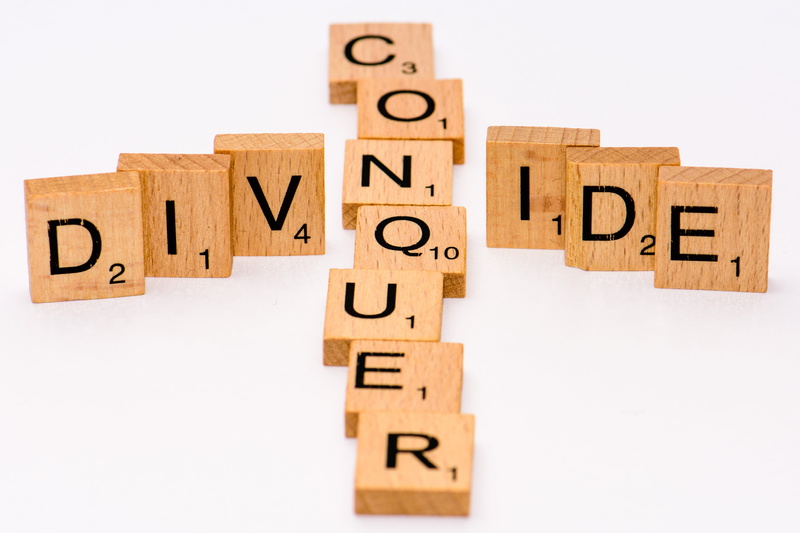 Scrabble, Conquer  Divide, Tiles, Divide and Conquer, Nikon  D7200, Phrases, divide, wood - Material, conquer, single Word, concepts, cube Shape, blocks