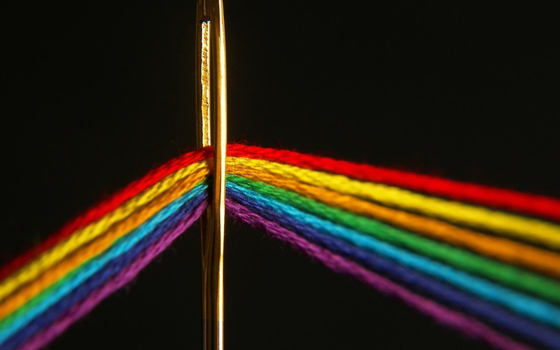 multi Colored, textile, red, vibrant Color, striped, yellow, thread, close-up, night, treads, rainbow, colors, spectrum, nature, color, equipment, 720P