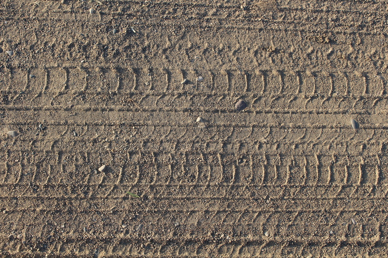 outdoors, high angle view, textured, field, pattern, tire, gray, land, sand, nature, rural, full frame, close-up, no people, tyre, tread, print, rough