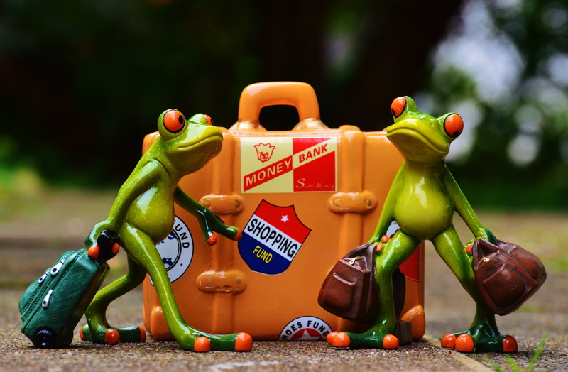 travel, robot, focus on foreground, farewell, yellow, text, multi colored, luggage, sweet, nature, large group of objects, on the go, holidays, holiday