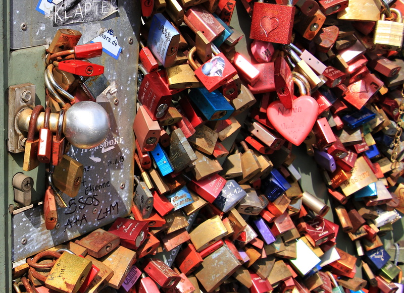 padlocks, indoors, love oath, precious gem, love symbol, full frame, lovers, backgrounds, eternity, love castle, bridge, Hohenzollern Bridge, Love, padlock