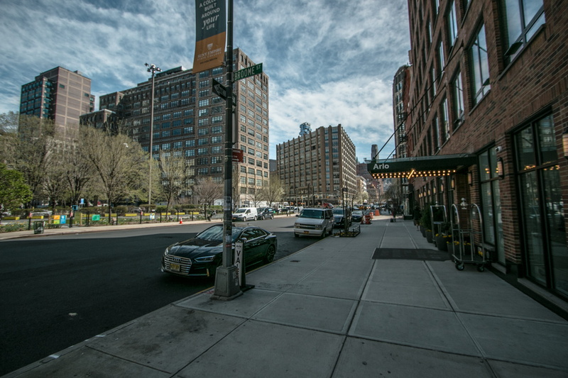 building, city street, sky, arlo, building exterior, mode of transportation, 4K, direction, new york city, wework, west village, manhattan, modern, skyscraper