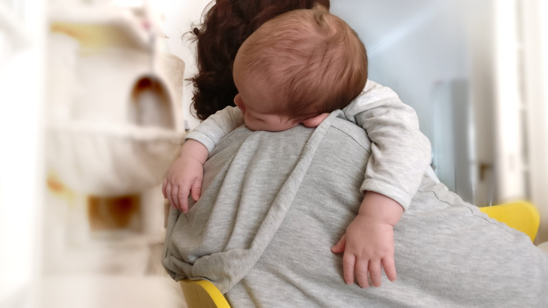 cute, chair, sitting, baby clothing, mother, sleep, 4K, baby, carrying, care, beginnings, human body part, infant, people, clothing, satisfied, parents