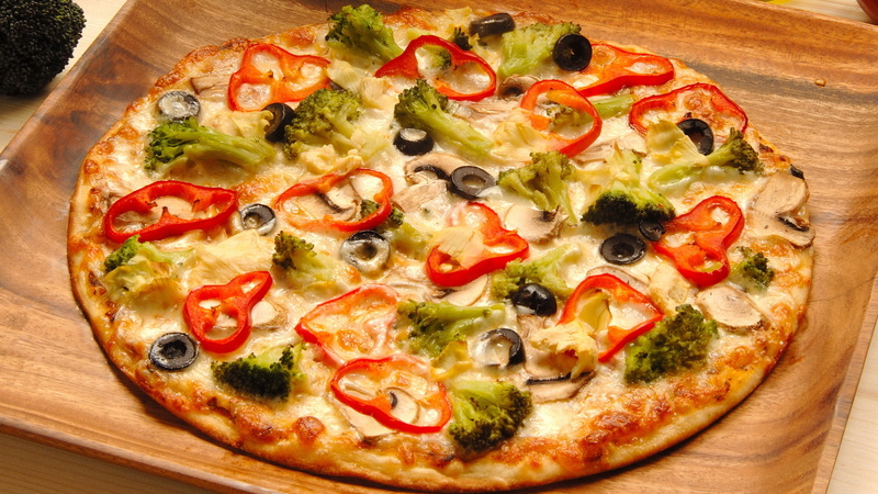 olives, delicious, satisfying, 1080P, EDI, food, greens, pizza, bell pepper