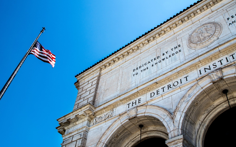 nature, sky, building exterior, detroit institute of arts, no people, history, patriotism, independence, government, day, 5K, national icon, flag, art