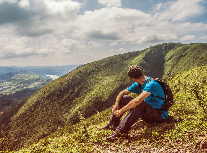 loneliness, holidays, scenics - nature, leisure, single track, two people, full length, real people, brazilian plant, vegetation, casual clothing, adrenaline