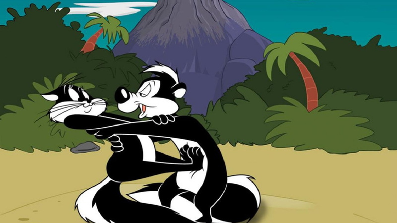 one animal, tree, nature, adult, vertebrate, 720P, pepe le pew, one person, mammal, outdoors, bird, animal wildlife, representation, leaf, invertebrate