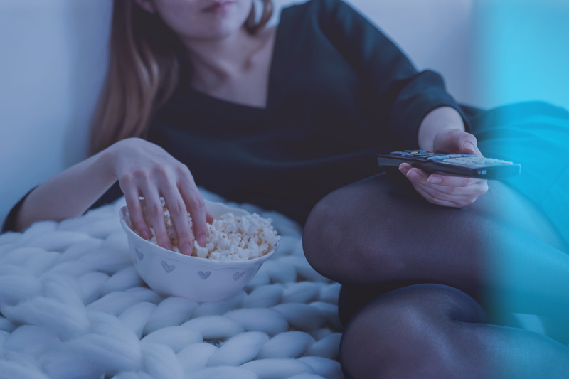 hand, night, eating utensil, food, one person, freshness, hands, lifestyle, kitchen utensil, sitting, eating, white, comfortable, girl, remote, midsection
