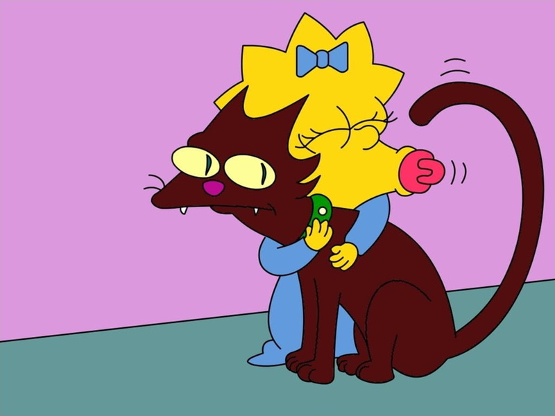 Maggie Simpson, cat, 480P, The Simpsons