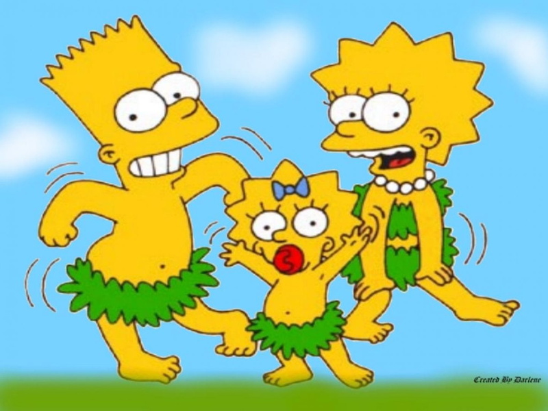Maggie Simpson, The Simpsons, Lisa Simpson, Bart Simpson, 720P