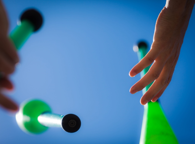 juggle, hands, adult, green color, selective focus, finger, san francisco, sport, united states, indoors, hand, sky, action, arts culture and entertainment