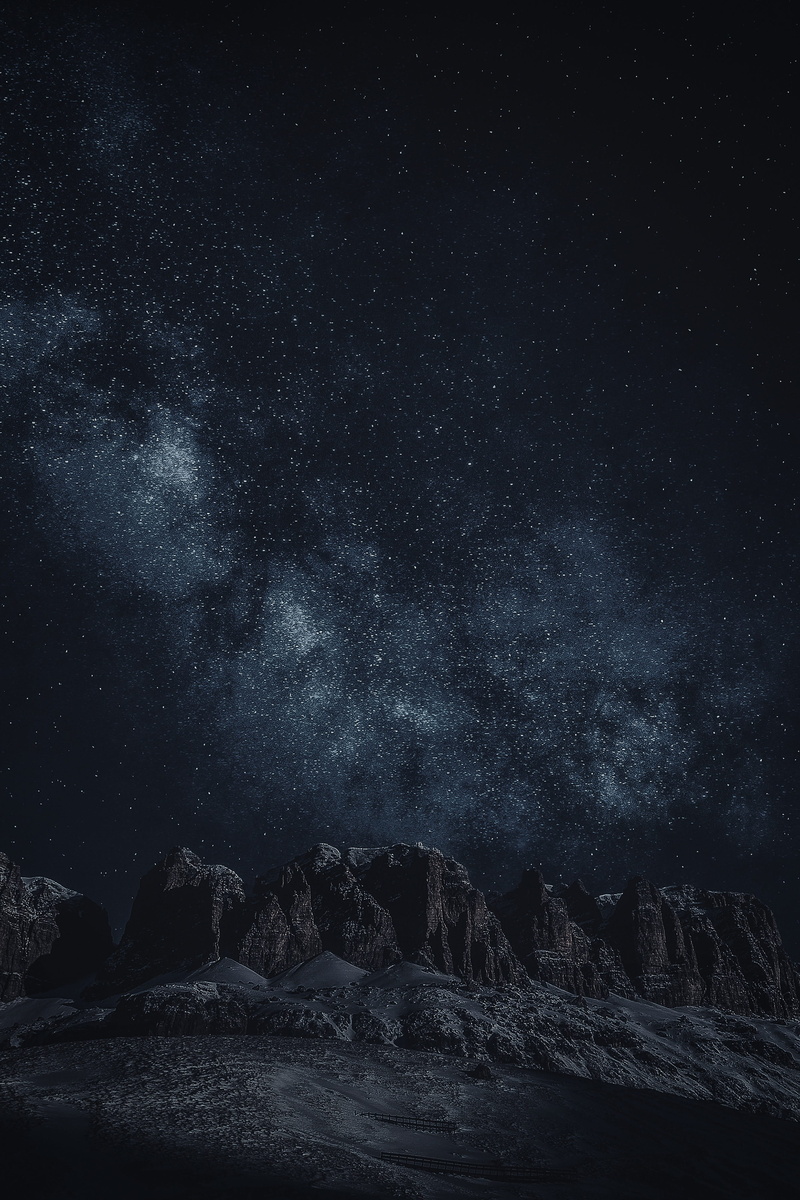4K, astrology, constellation, mountain, rocky, sky, cosmos, dark, galaxy, astronomy, space, rock formations, desktop, milky way, star, evening