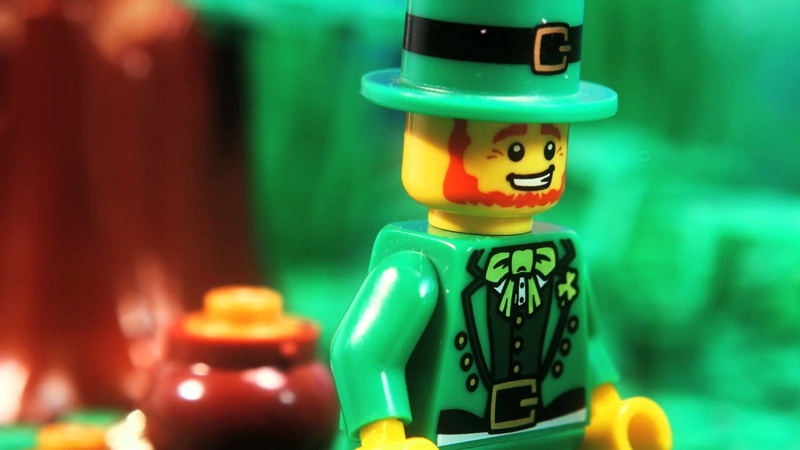 small, Lego, human representation, container, focus on foreground, figurine, Holiday, robot, St. Patricks Day, no people, indoors, humor, fun, toy, doll