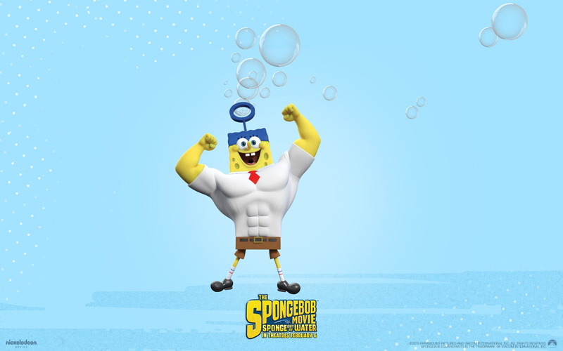male likeness, currency, nature, text, 1080P, colored background, spongebob, communication, sponge, water, no people, humor, human representation, sign