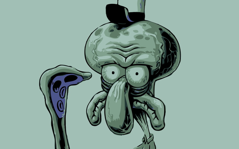 Squidward Tentacles, 2K, SpongeBob SquarePants, anime