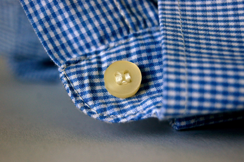 fabric, studio shot, shirt, shopping, expensive, denim, button down shirt, indoors, checked pattern, diamonds, hand, ironed, woven, clothing, yellow, button