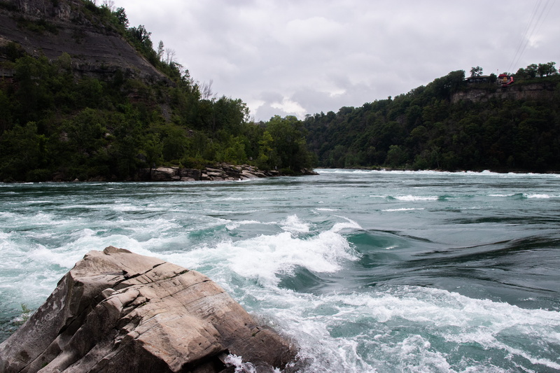 day, wave, waves, river, tree, niagra falls, sky, cloud - sky, flowing water, trees, beauty in nature, aquatic sport, water, power in nature, sea, motion