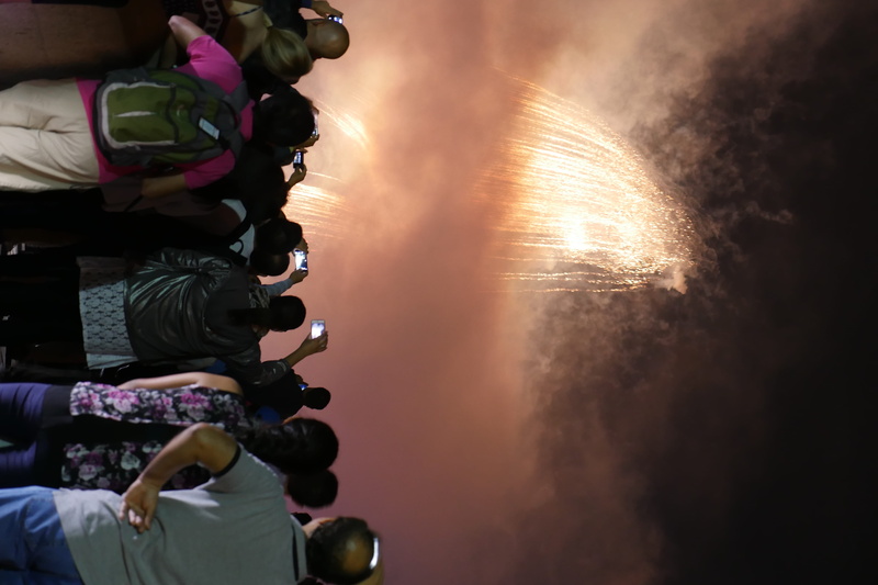 fireworks, women, smoke - physical structure, real people, motion, water, sky, niagara falls, niagra falls, men, sea, outdoors, nature, firework, lifestyles
