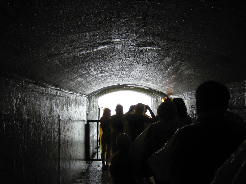 group of people, 1080P, group, wall, visitors, built structure, light at the end of the tunnel, subway, leisure activity, medium group of people, rear view