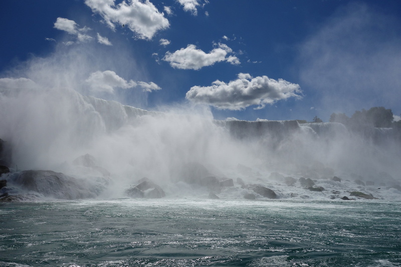summer, environment, sea, niagara waterfall, no people, canada, moist, niagara falls, sky, cloud - sky, tranquility, beauty in nature, usa, sightseeing
