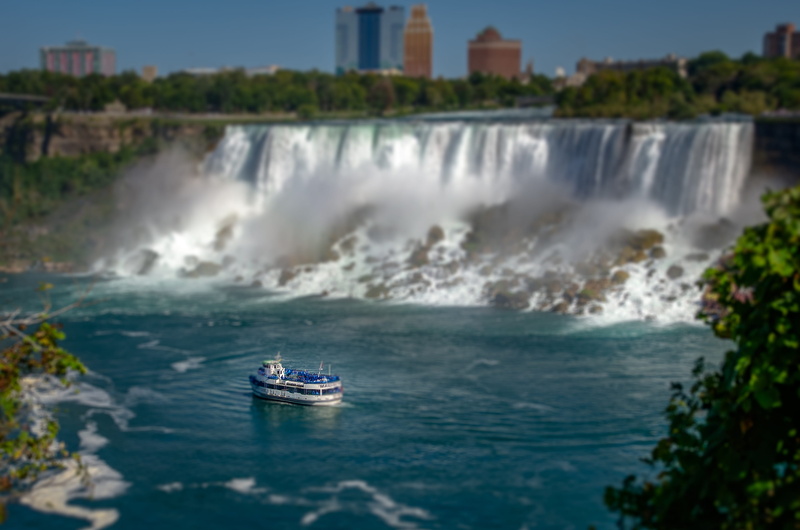 power in nature, day, sky, 2K, scenics - nature, niagara falls, boat, outdoors, speed, transportation, sea, flowing, nature, blurred motion, nautical vessel