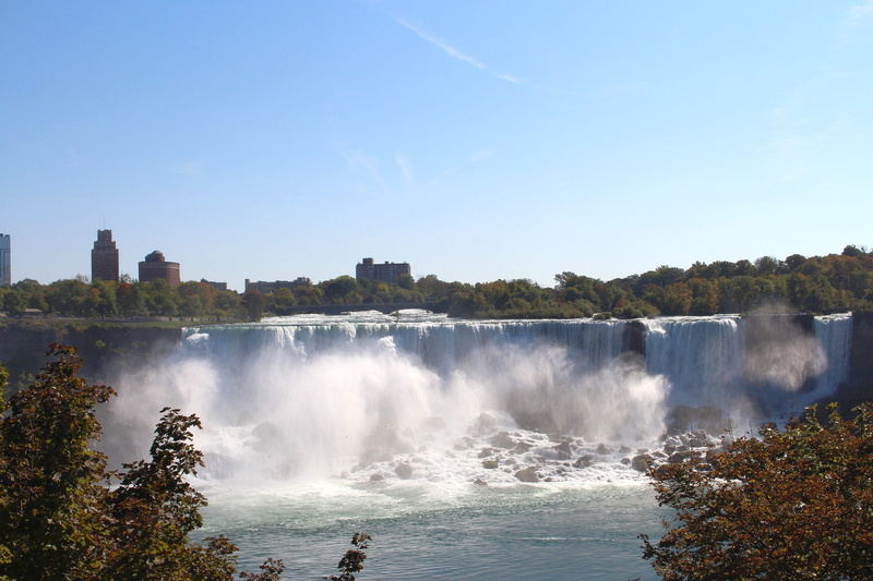 outdoors, day, falls, sky, ontario, no people, clear sky, tourism, travel destinations, travel, canada, water, nature, tree, flowing, beauty in nature