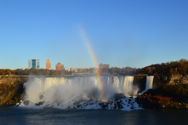 famous Place, beauty in nature, niagara Falls City, niagara River, wild, flowing water, outdoors, nature, architecture, motion, rainbow, power, environment