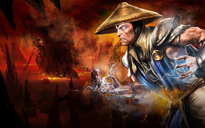 blue, hd, character, 720P, vest, anime, man, video games, mortal, kombat, raiden
