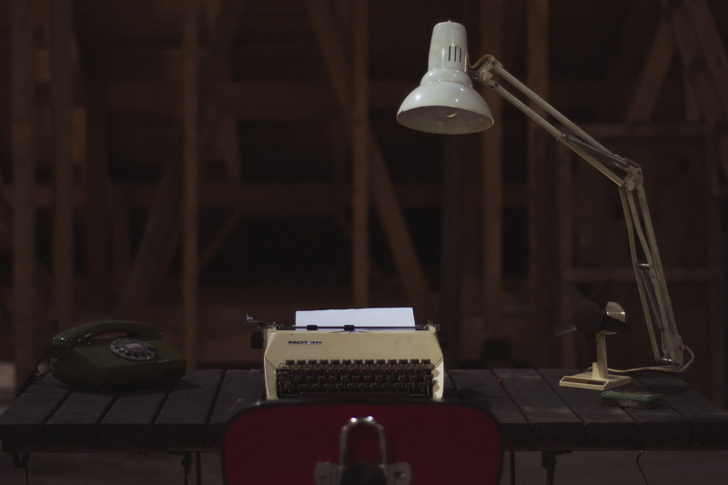 retro styled, technology, lighting equipment, desk, no people, lamp, 4K, wood - material, illuminated, light, telephone, writer, fan, electric lamp, old