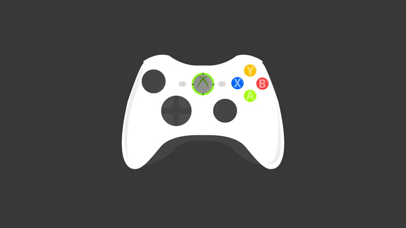 technology, relaxation, cut out, no people, copy space, minimalism, indoors, directly above, design, white background, Xbox, close-up, studio shot, video games
