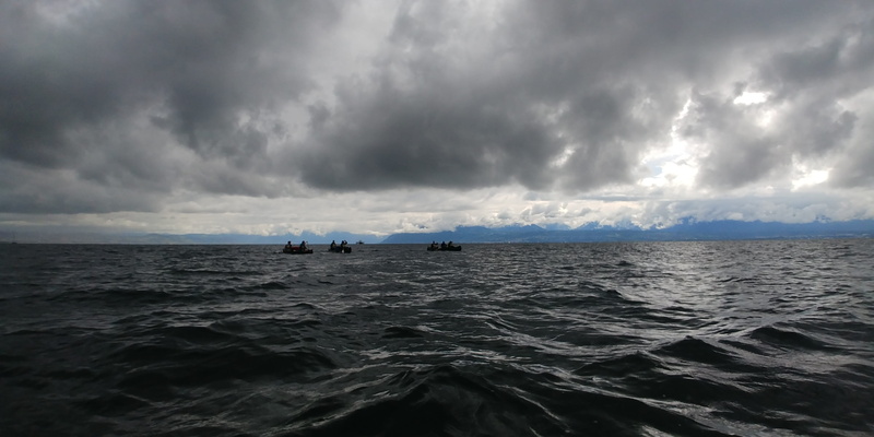 4K, sea, nature, lake, scenics - nature, sky, ominous, dramatic, environment, motion, storm cloud, storm, nautical vessel, horizon, power in nature, weather