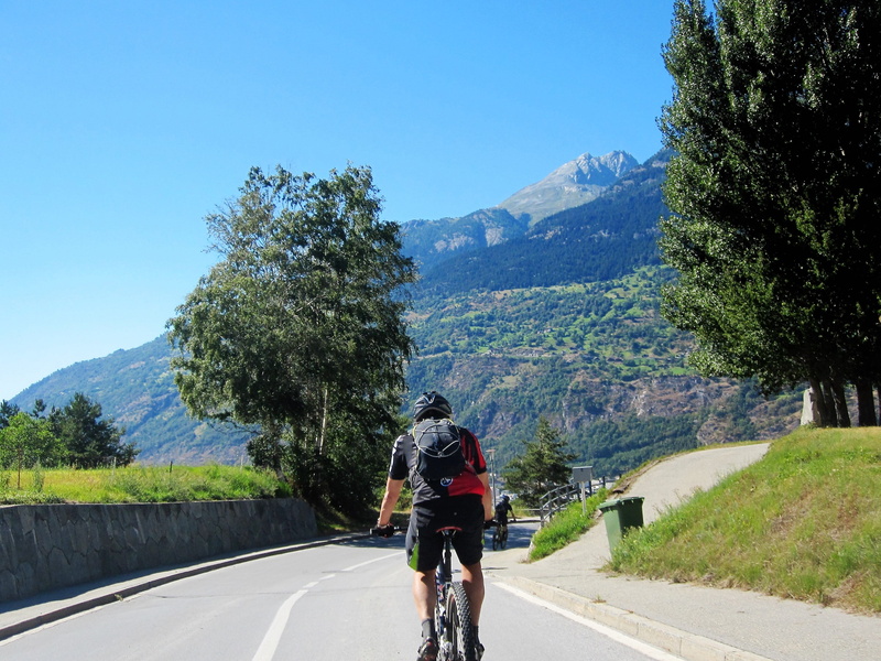 bike, the way forward, mode of transportation, Switzerland, sky, sport, 2K, vegetation, target, leisure activity, green, swiss alps, Mountains, wheel