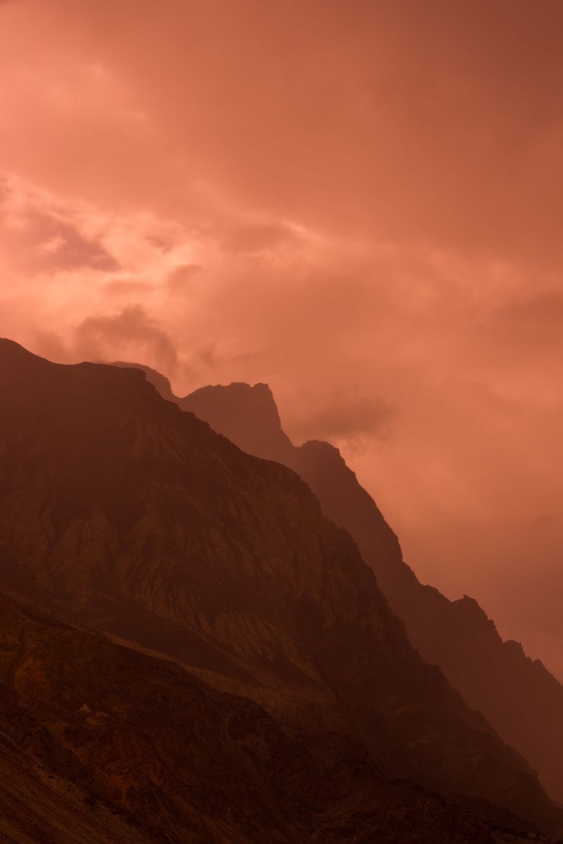 outdoors, rock - object, tangerine, apocylapse, space, sunset, fire, unknown, environment, sky, scenics - nature, mountain, tranquility, storm, 5K, no people