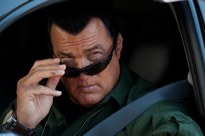 Real justice, 4K, pose, actor, glasses, Steven Seagal, the series, Elijah Kane, True Justice, machine