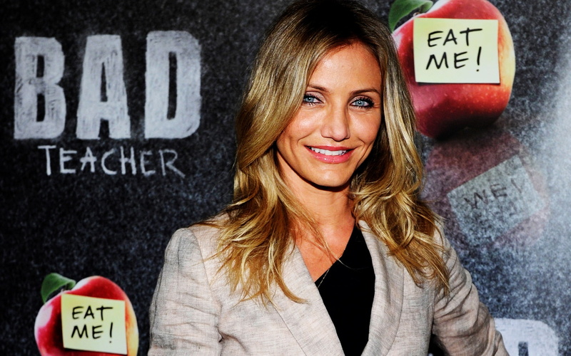 cameron, bad, movie, actress, diaz, poster, 1080P, teacher