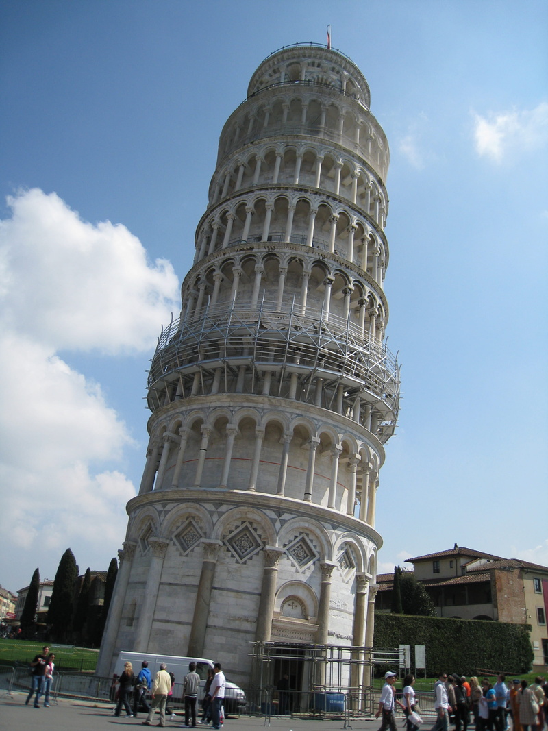 leaning, travel, history, pisa, the past, built structure, large group of people, scaffold, slant, group of people, 2K, province of pisa, nature, italy