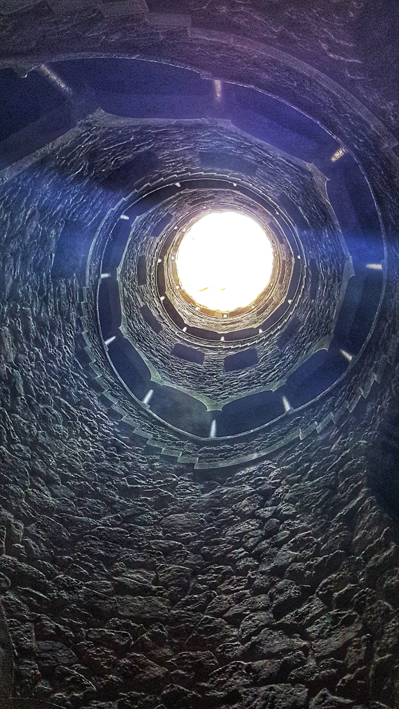 4K, lisbonne, nature, full frame, sunlight, lisbon, well, sky, pattern, lisboa, architecture, light at the end of the tunnel, no people, history, spiral