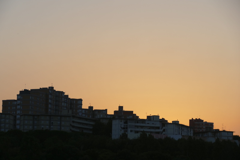 portugal, sunset, silhouette, sundown, architecture, building, clear sky, dusk, no people, building exterior, orange color, lisbonne, romantic sky, nature