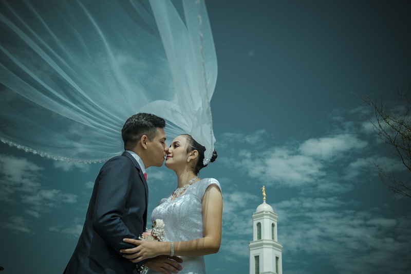 real people, peru, wedding dress, bride, wedding gown, young adult, love, light, newlywed, tower, people, religion, togetherness, couple - relationship