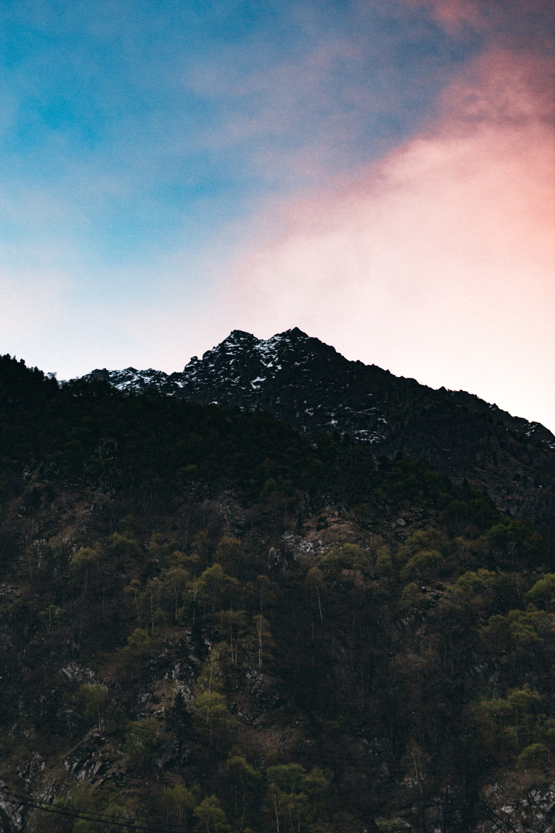 rock, scenics - nature, landscape, environment, lars, mountains, purple, russia, peak, beauty in nature, land, natural, tree, 5K, tranquility, sky, cold