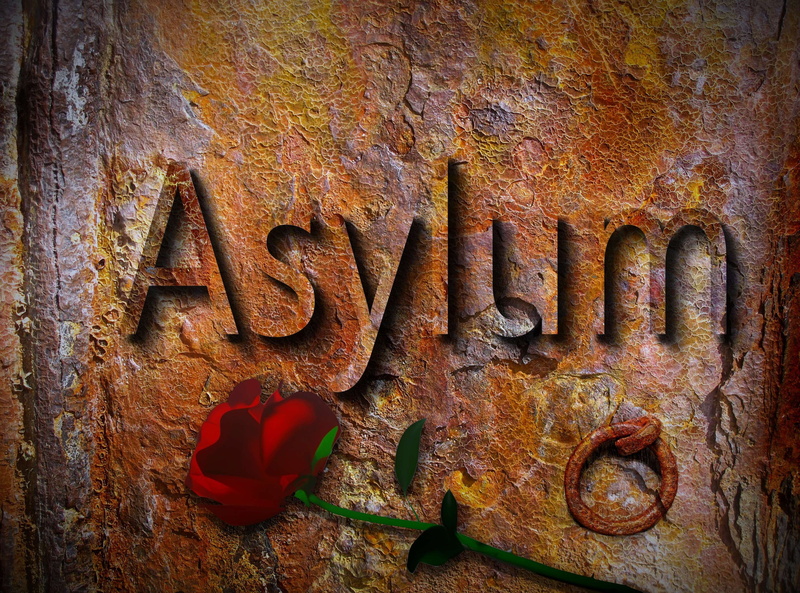 metal, old, shelter, weathered, refuge, deterioration, tracking, decline, western script, safety, no people, wood - material, backgrounds, migration, text