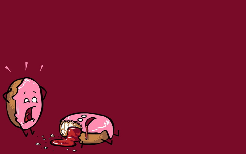 snack, no people, fun, food and drink, 720P, studio shot, donut panic humor, copy space, emotion, sweet food, red, food, mammal, representation, humor