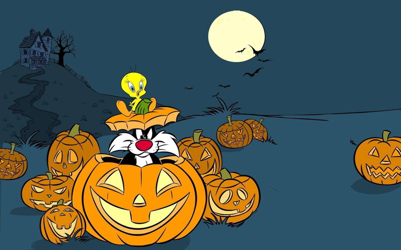 hd, sylvester, 1080P, halloween, days, tweety