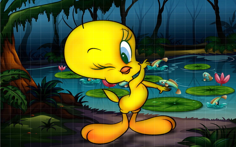  tablet, 1080P, cartoons, tweety, tunes, hd, phones, looney, bird, mobile, pc, full