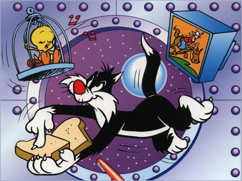 tweety, looney, tunes, 1080P, sylvester