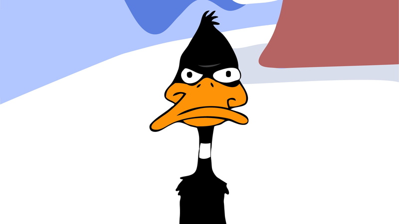 1080P, art, duck, x, animals, daffy, Daffy Duck, hd, ducks